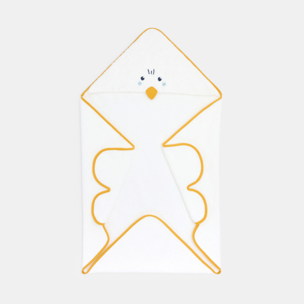 رداء استحمام من الإسفنج، أصفر اللون، للصبي حديث الولادة 